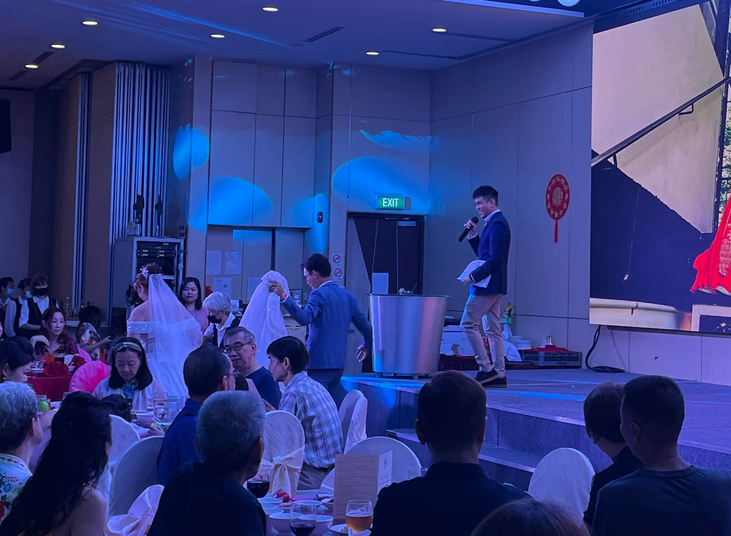 Professional MC at a Singapore gala dinner