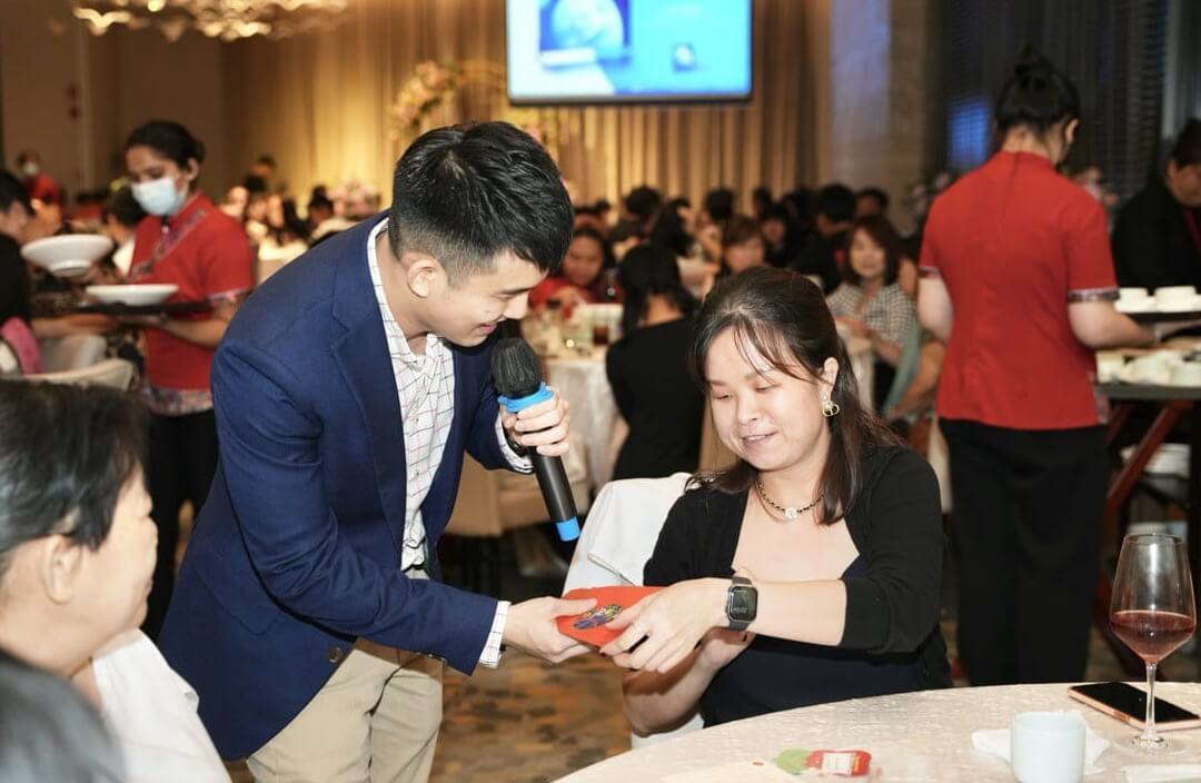 Professional MC at a Singapore conference